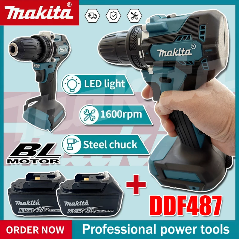 Makita Drill Ddf484 - Wkrętarka bezszczotkowa Makita DDF487, wkrętarka elektryczna,