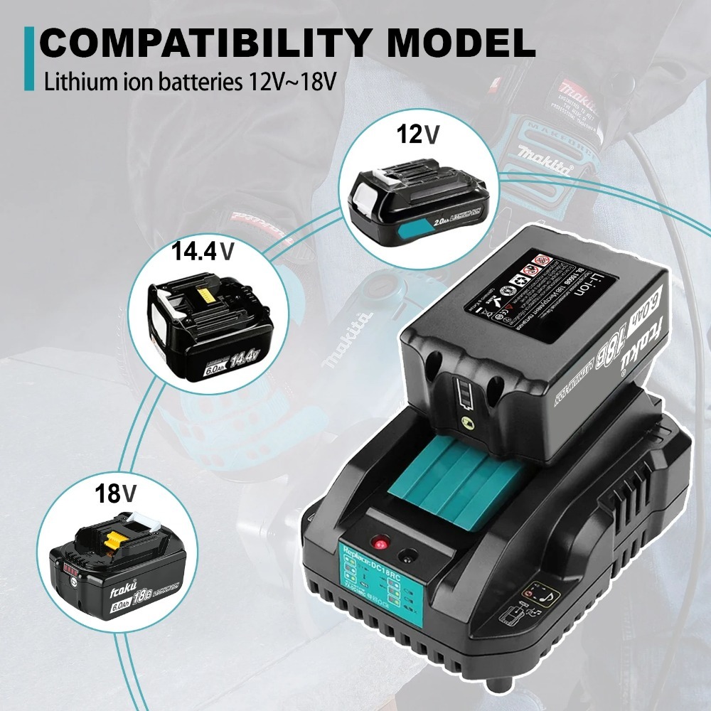 Ładowarka DC18RC Li-ion 3A do  – Makita Drill Hp1640 recenzja i cena